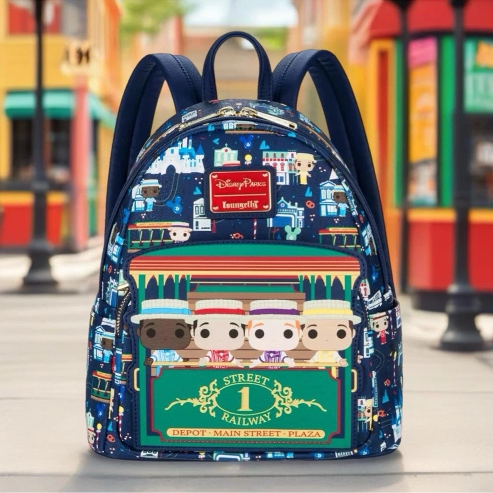 NWT Disney Parks Loungefly Dapper Dans Mini Backpack Main Street